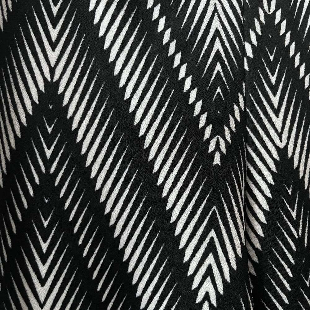 Women's XL Wide Leg Palazzo Pants Chevron Stretch Pull-On Casual Workwear - Picture 6 of 8